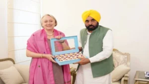 CM Bhagwant Mann ने Britain के साथ मजबूत संबंधों की वकालत की, Education और Industry Sectors में Partnership पर दिया जोर
