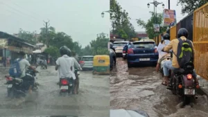 Delhi- NCR में झमाझम बारिश से मौसम सुहाना, लेकिन Waterlogging ने बढ़ाई मुसीबत