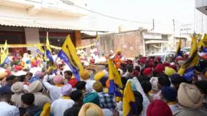 Tarn Taran में CM Bhagwant Mann का मेगा रोड शो — Harmeet Sandhu के समर्थन में उमड़ा जनसैलाब, ‘AAP Ki Sarkar, AAP Ka Vidhayak’ का नारा गूंजा