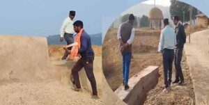 विधायक ने गुणवत्ताहीन निर्माण को तुड़वाया, भ्रष्ट ठेकेदार का कारनामा उजागर