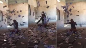 ढाई लाख को ढाई करोड़ बनाने वाले तांत्रिक की पिटाई, नोटों की बारिश कराते वीडियो वायरल