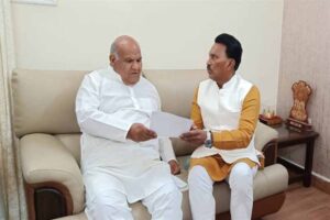 जल संसाधन मंत्री श्री सिलावट ने राजस्व मंत्री श्री वर्मा से की मुलाकात