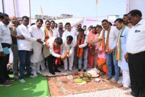 उप मुख्यमंत्री  विजय शर्मा ने कवर्धा नगर के विकास के लिए रखी 2.80 करोड़ के निर्माण कार्यों की आधारशिला