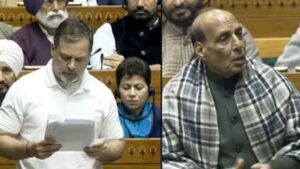 चीन पर राहुल गांधी के बयान से लोकसभा में बवाल, राजनाथ सिंह बोले—सबूत दो या माफी मांगो